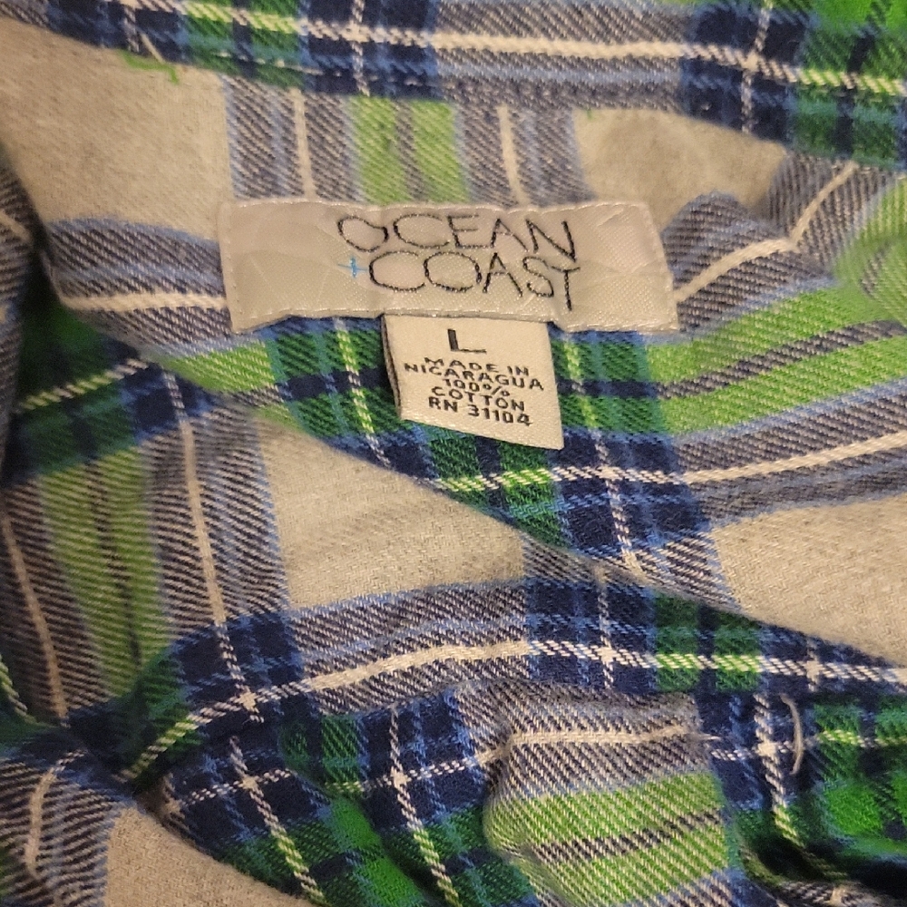 Ocean + Coast Plaid Shirt Button Up Men Shirt
